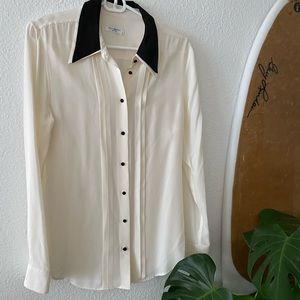 Equipment Silk Tuxedo Shirt